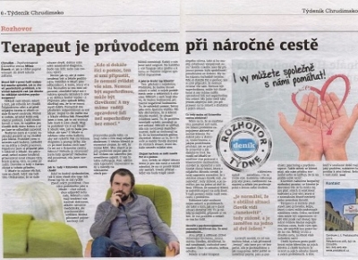 Rozhovor týdne: Terapeut je průvodcem při náročné cestě