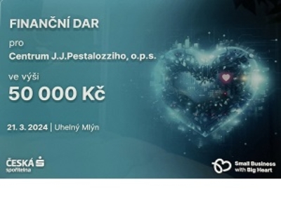 Získali jsme dar od České spořitelny