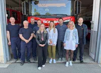 Prezentace služeb Krizového centra Chrudim pro místní hasičský sbor