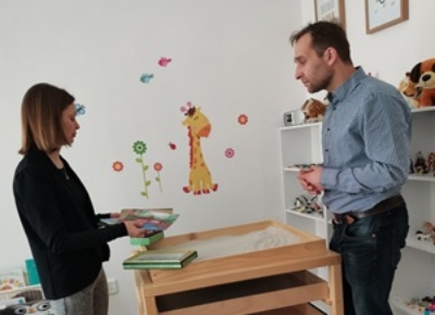 Návštěva starosty obce Moravany v Krizovém centru Chrudim