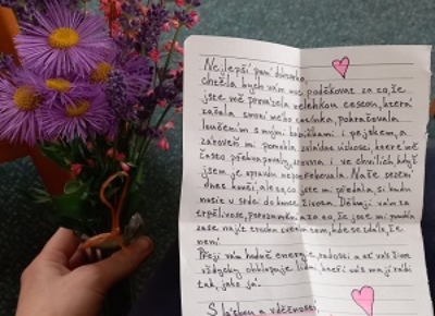 Děkovný dopis od spokojené klientky