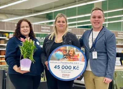 Tesco nás podpořilo částkou 45.000 Kč